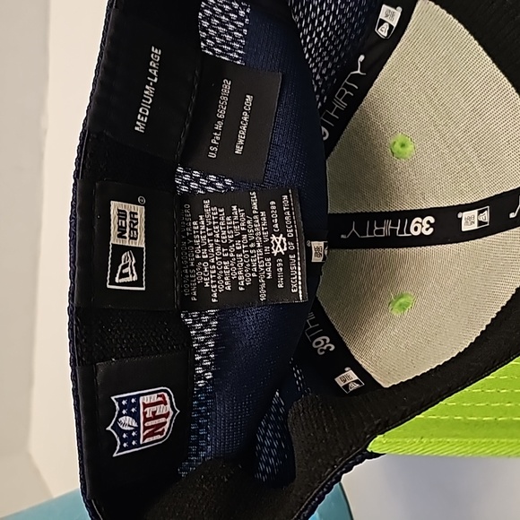 NFL Seattle Seahawks New Era 39THIRTY flex fit Hat Cap sz M/L NWOT - Picture 9 of 11